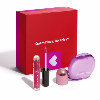 Imagem do produto Combo Presente Dia dos Namorados: Muito Desobediente EDP 100ml + Batom Líquido Rosa 4ml + Caixa de Presente