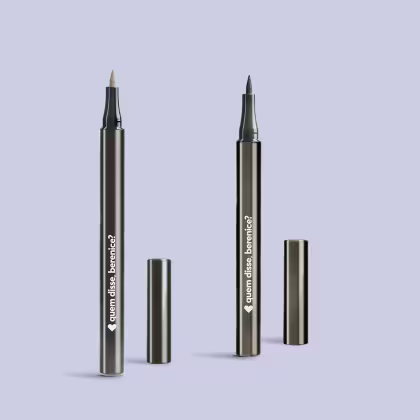 Imagem do produto Combo Caneta de Maquiagem: Delineador Para Olhos Fininha 1ml + Para Sobrancelhas Clarete 3,5g