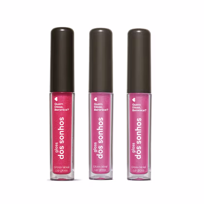 Imagem do produto Combo Gloss Dos Sonhos Quem Disse, Berenice?2 itens Rosa Rosadex 4ml + Rosa Cerejex 4ml