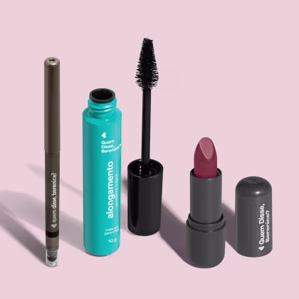 Imagem do produto Combo Make Básica: Máscara Alongamento 10g + Lápis Esfumador Pretô 200mg + Batom Cremoso Cor 11 3,8g