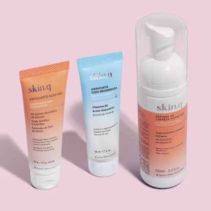 Imagem do produto Combo Skin.Q: Espuma de Limpeza Facial 150ml + Hidratante Facial  50ml + Esfoliante 50g