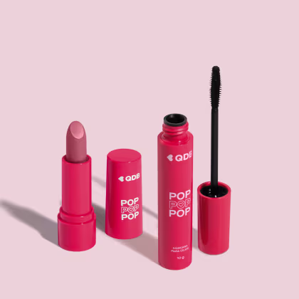 Imagem do produto Combo POP: Batom Semi Matte Rosa Supremo 3,6g + Máscara de Cílios 10g