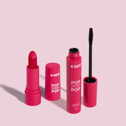 Imagem do produto Combo POP: Batom Semi Matte Vermelho Icônico 3,6g + Máscara de Cílios 10g