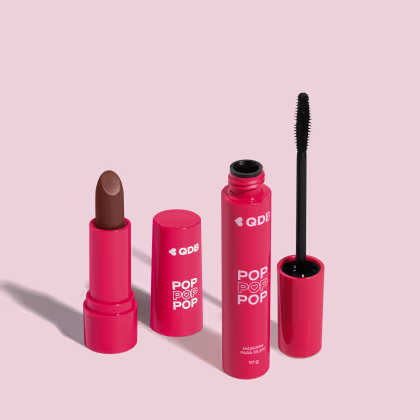 Imagem do produto Combo POP: Batom Semi Matte Marrom Glacê 3,6g + Máscara de Cílios 10g