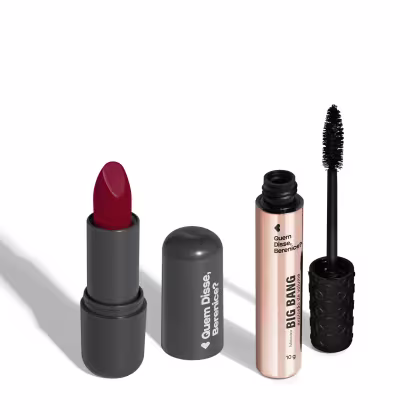 Combo Batom Vermelho Cremoso 3,8g + Máscara de Cílios 10g