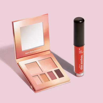 Imagem do produto Combo Paleta Multifuncional Nudete 7g + Gloss Labial Coral 4ml