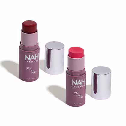 Imagem do produto Combo Blush Stick By Nah Cardoso: Rosa Charming 5g + Marrom Lovely 5g