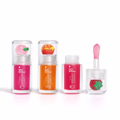 Imagem do produto Combo Vitaminadas Cuide-se Bem E Quem Disse, Berenice?: Lip Oil Vermelho Morango 3,5ml + Lip Oil Rosa Fúcsia Pessegura 3,5ml + Lip Oil Coral Tangerina 3,5m