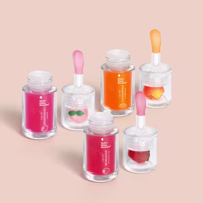 Imagem do produto Combo Vitaminadas Cuide-se Bem:  Lip Oil Vermelho Morango 3,5ml +  Lip Oil Rosa Fúcsia Pessegura 3,5ml + Lip Oil Coral Tangerina 3,5ml