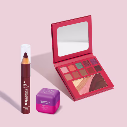 Imagem do produto Combo Paleta De Maquiagem Multifuncional 12g + Lápis Marrom Multifuncional 3 Em 1 1,2g +  Hidratante Labial 6,2