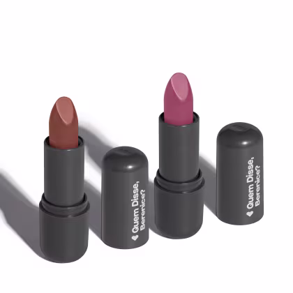Imagem do produto Combo Batom Efeito mate: Nude Marrom 3,8g +  Rosa 3,8g