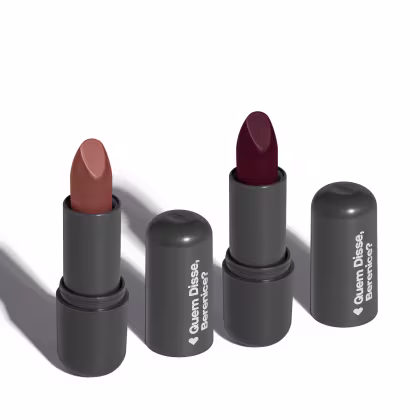 Combo Batom Efeito mate: Nude Marrom 130 3,8g + Vinho 430 3,8g