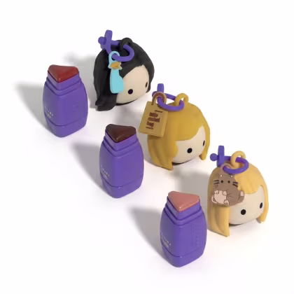 Imagem do produto Combo Berestick Quem Disse, Berenice? E Friends: Vermelho Mônica 4g + Bordô Rachel 4g + Rosa Pêssego Phoebe 4g