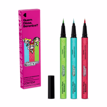Imagem do produto Kit Quem Disse, Berenice? As Meninas Super Poderosas Canetas Delineadoras Livre E Determinadas (3 Produtos)