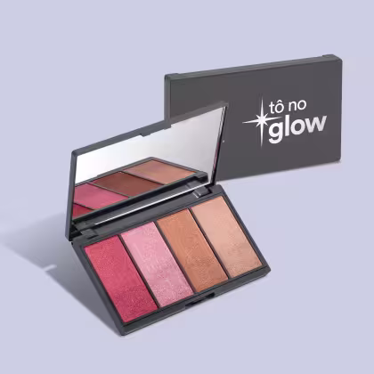 Imagem do produto Paleta de Maquiagem Multifuncional Tô No Glow  14,2g