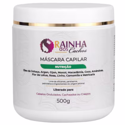 Imagem do produto Máscara de Nutrição Rainha dos Cachos 500g