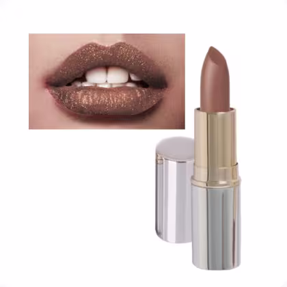 Imagem do produto Batom Luxo Gold Nude Gold Matte Cintilante Brilhoso Viva Luxo ODORATA REF 2617