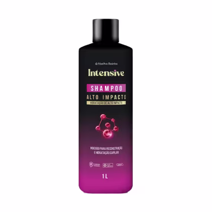 Imagem do produto Shampoo Hidratação Alto Impacto Sem Sal 0% Parabenos Intensive Abelha Rainha 1L REF 4117