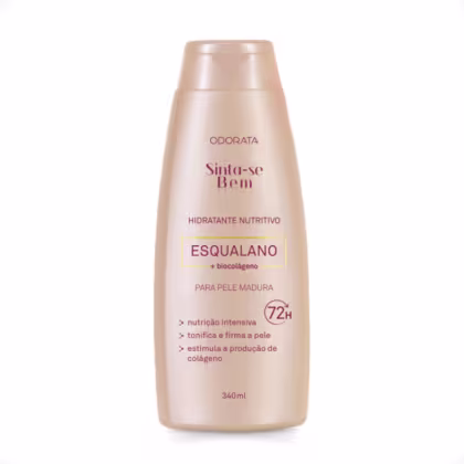 Imagem do produto Hidratante Corporal Nutritivo Para Pele Madura Esqualano + Bicolágeno 340ml Sinta-se Bem Odorata REF 4703