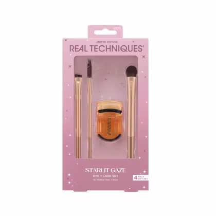 Imagem do produto Real Techniques Edição Limitada Kit Starlit Gaze Pincéis para Olhos e Curvador de Cílios