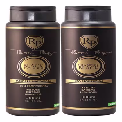 Imagem do produto Kit Matizador Black Loiro Acinzentado 300ml Robson Peluquero