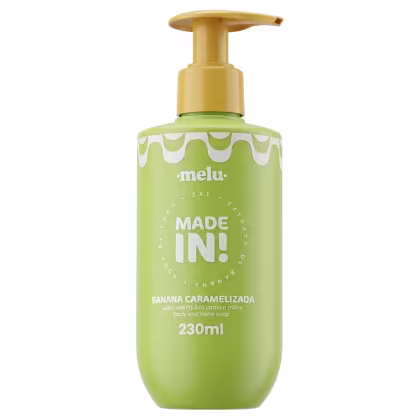 Imagem do produto Sabonete Liquido Corpo E Maos Banana Caramelizada Made In - Melu