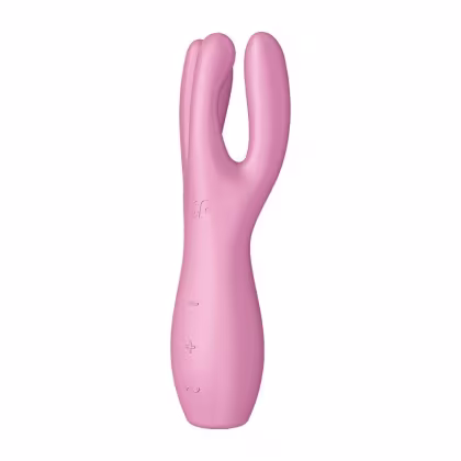 Imagem do produto Satisfyer Threesome 3 na cor rosa - Vibrador e estimulador de clitoris