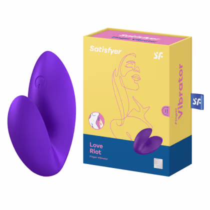 Imagem do produto Vibrador Dedeira em Silicone com 12 Modos de Vibração Recarregáveis via Cabo USB - Satisfyer Love Riot