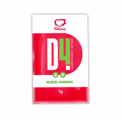 Imagem do produto Gel Lubrificante D4 Morango Sachê 5g – Sexy Fantasy