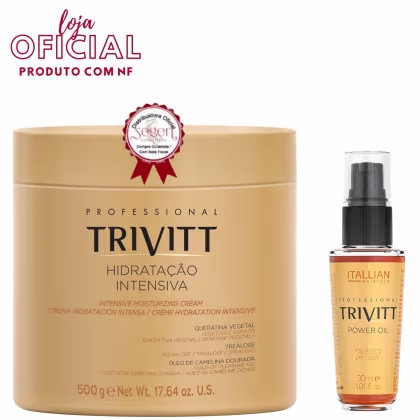 Imagem do produto Trivitt: Hidratação Intensiva 500g e Power Oil 30ml