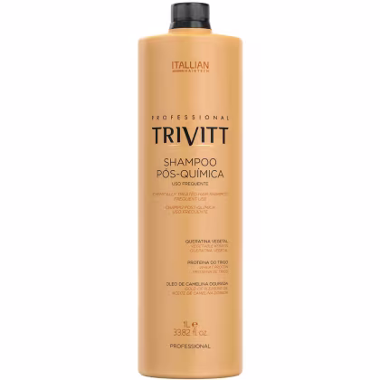 Imagem do produto Trivitt: Hidratação Intensiva 500g e Shampoo Pós-Química para Uso Frequente 1L