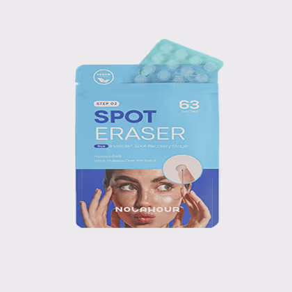 Adesivos Secativos para Acne Nolahour Spot Eraser Blue Step 2, 63 unidades.
