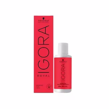 Imagem do produto Kit Schwarzkopf Professional Igora Royal Coloração 1-1 + Ox 20 Vol 60ml