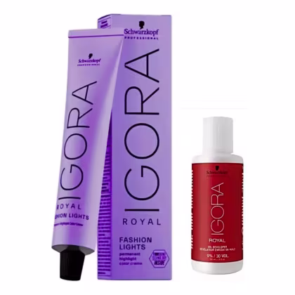 Imagem do produto Kit Schwarzkopf Professional Igora Fashion Lights L-89 + Ox 30 Vol 60ml