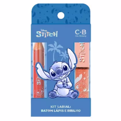 Imagem do produto Kit Lápis Labial 1,2gr   + Gloss Stitch 4,6ml - Stitch Disney