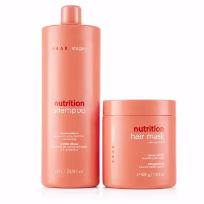 Imagem do produto KIT BRAÉ STAGES NUTRITION SHAMPOO 1L + MÁSCARA 500G