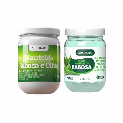 Imagem do produto Sumo De Babosa Natural Para Cabelo E Creme De Babosa E Oliva