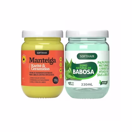 Imagem do produto Polpa De Babosa E Manteiga Karite Cabelo Crespo E Ressecados