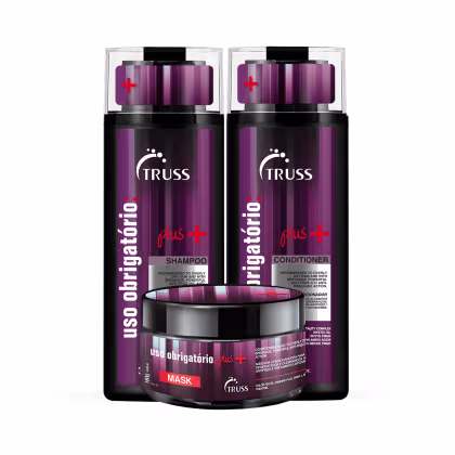 Imagem do produto Combo Mask Uso Obrigatório; Plus+: Shampoo 300ml + Condicionador 300ml + Uso Obrigatório; Plus+ Mask 180g