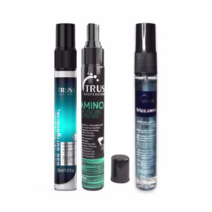 Imagem do produto Combo TRUSS: Spray Uso Obrigatório; 30ml + Protetor Térmico Amino 30ml + Máscara Líquida 30ml