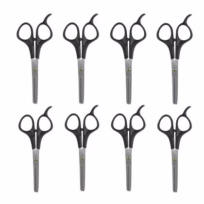 Imagem do produto Kit 8 Tesouras Para Cabelo Desbaste Simples 6 3/4 NYBC 175mm