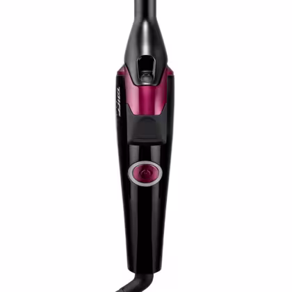 Modelador de Cachos Taiff Curves de cor preta e rosa, com design ergonômico e botões de controle.