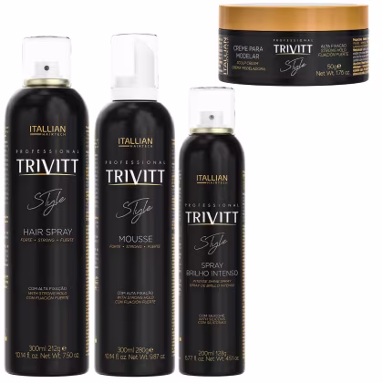 Imagem do produto KIT LACCA FORTE BRILHO INTENSO MOUSSE E CREME PARA MODELAR