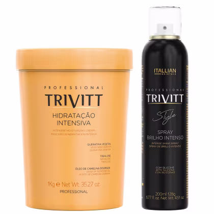 Imagem do produto KIT HIDRATAÇÃO INTENSIVA 1KG E BRILHO INTENSO 200ML