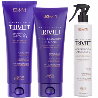 Imagem do produto KIT SHAMPOO E CONDICIONADOR MATIZANTE E SEGREDO  DO CABELEIREIRO TRIVITT
