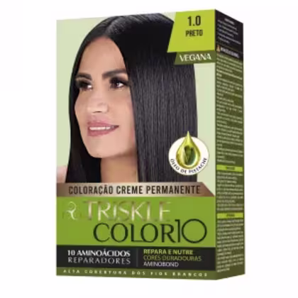 Imagem do produto TRISKLE TINTA KIT COLOR10 COR:1.0 PRETO