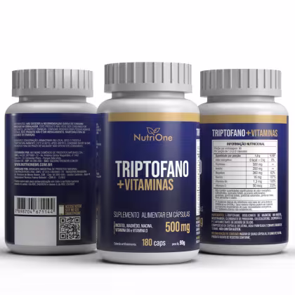 Imagem do produto Triptofano + Vit. e Minerais 180 Cápsulas 500mg - Nutrione