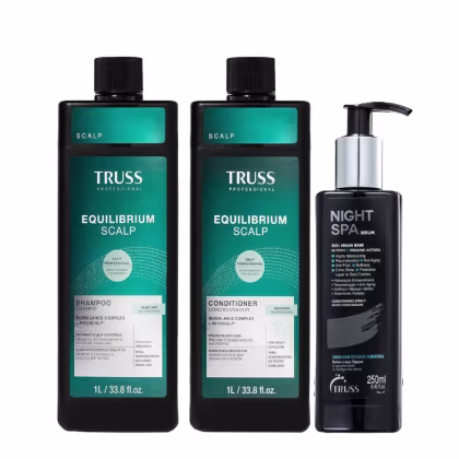 Imagem do produto Kit Truss Equilibrium Scalp - Shampoo 1L + Condicionador 1L + Night SPA 250ml