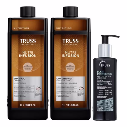 Imagem do produto Kit Truss Nutri Infusion - Shampoo 1L + Condicionador 1L + Hair Protector 250ml