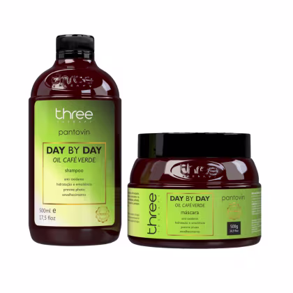 Imagem do produto Shampoo e Mascara Antioxidante e Hidratação Intensa Day By Day Café Verde 500g